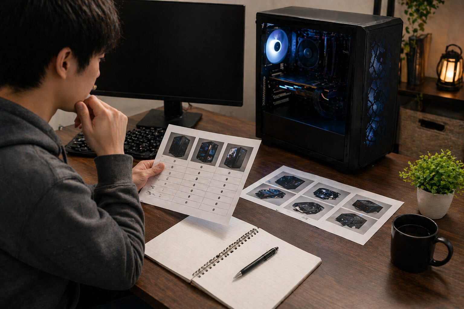 購入前に注意点を確認しているイメージ画像